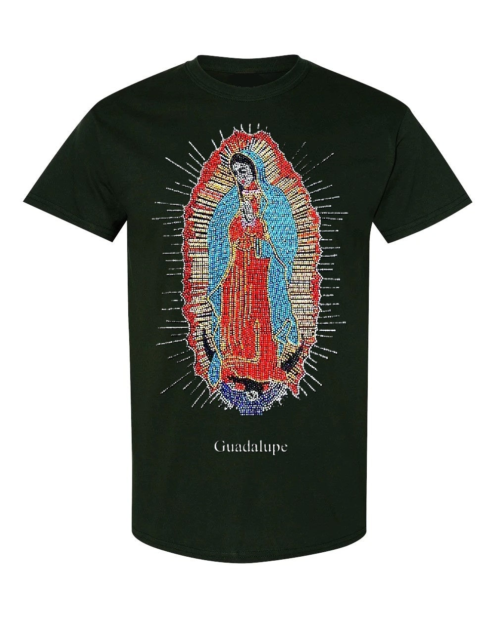 Our Lady of Guadalupe Diamond T-Shirt With Free Rosary