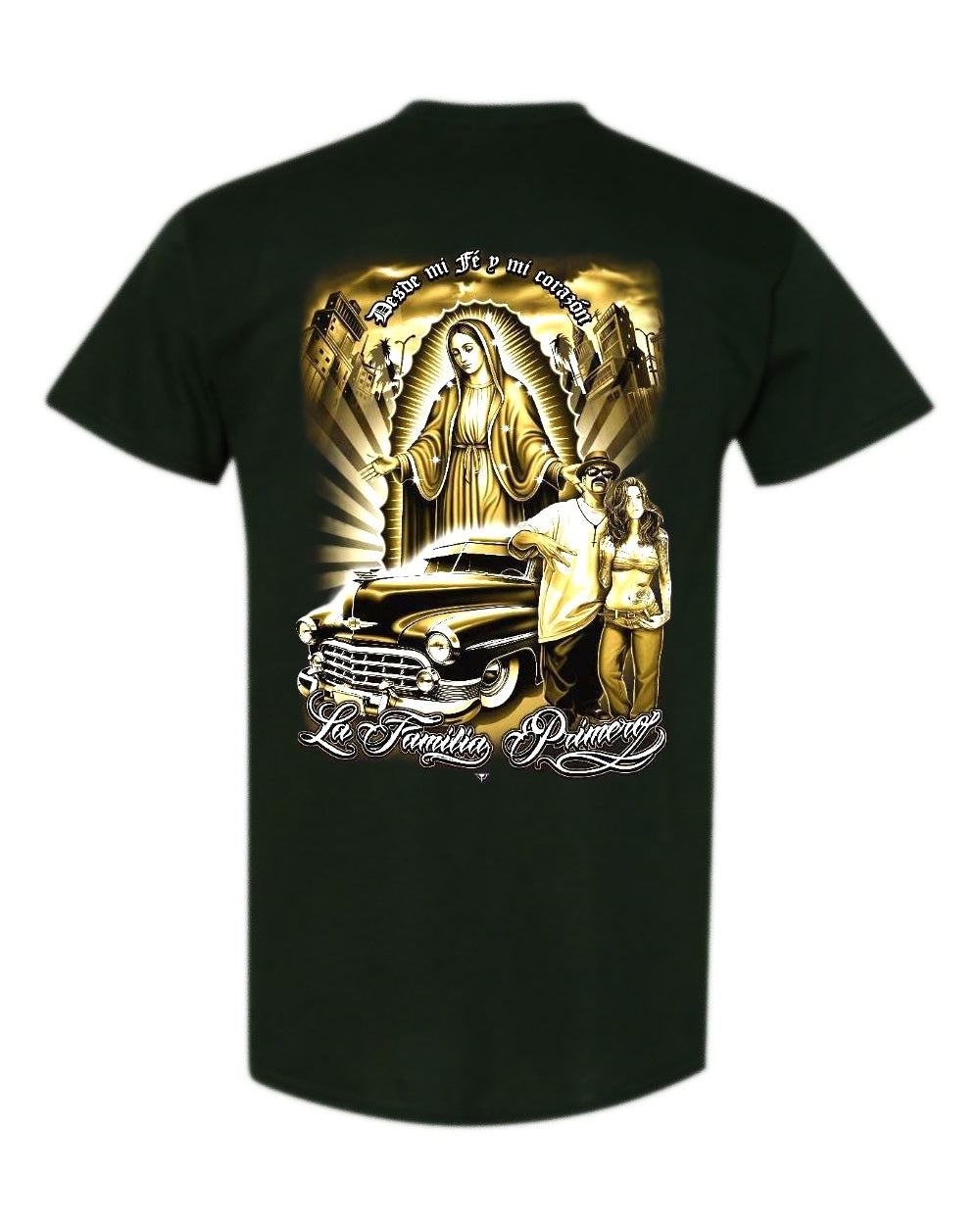 Camisetas de manga corta - Rosas y purpurina de San Judas Tadeo